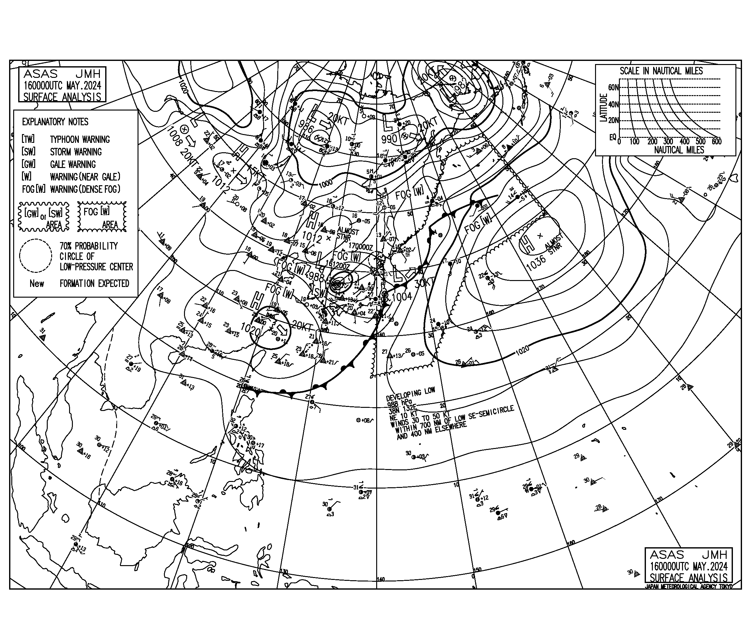 地上天気図